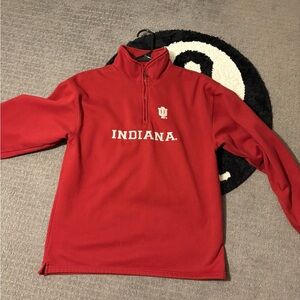 Indiana University Red Quarter-Zip Pullover